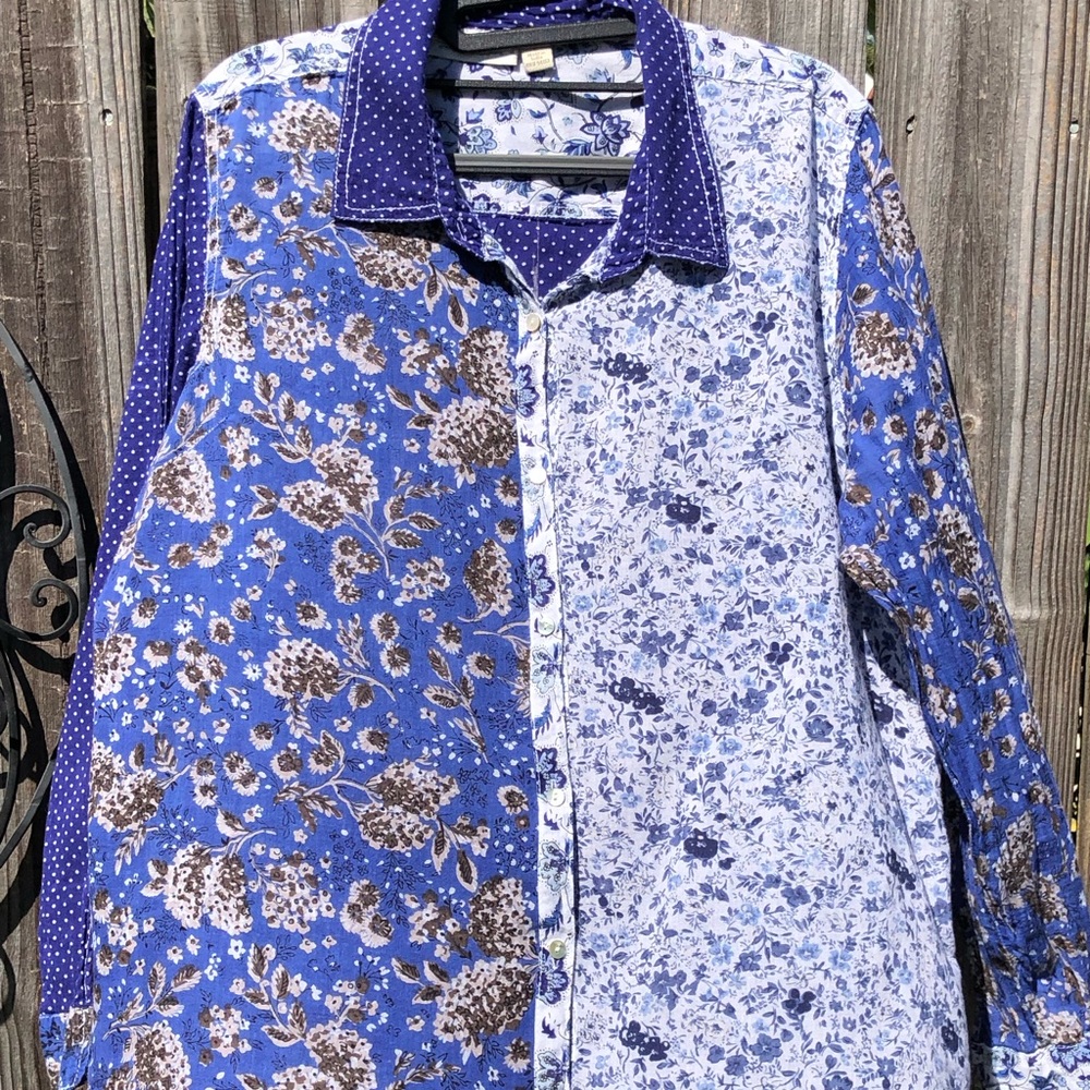 Floral Printed Blouse Western/Boho L